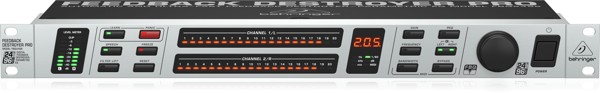 Behringer FBQ2496 – Automatic Ultra-Fast Feedback Destroyer & Parametric EQ