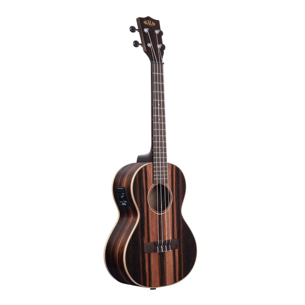 Kala Striped Ebony Tenor Ukulele with UK-300TR Electronics