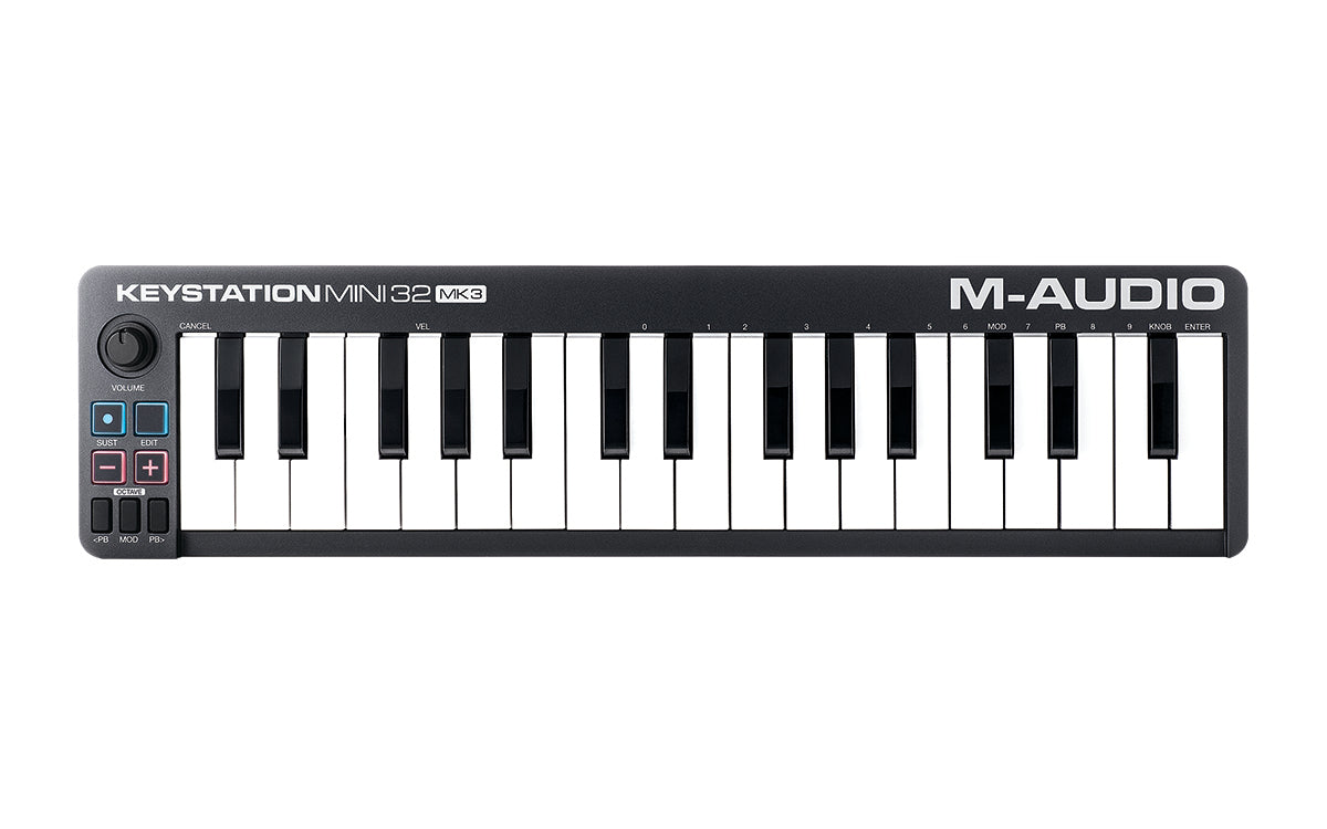 M-Audio Keystation Mini 32 MK3 – Ultra-Portable 32-Key USB MIDI Keyboard Controller