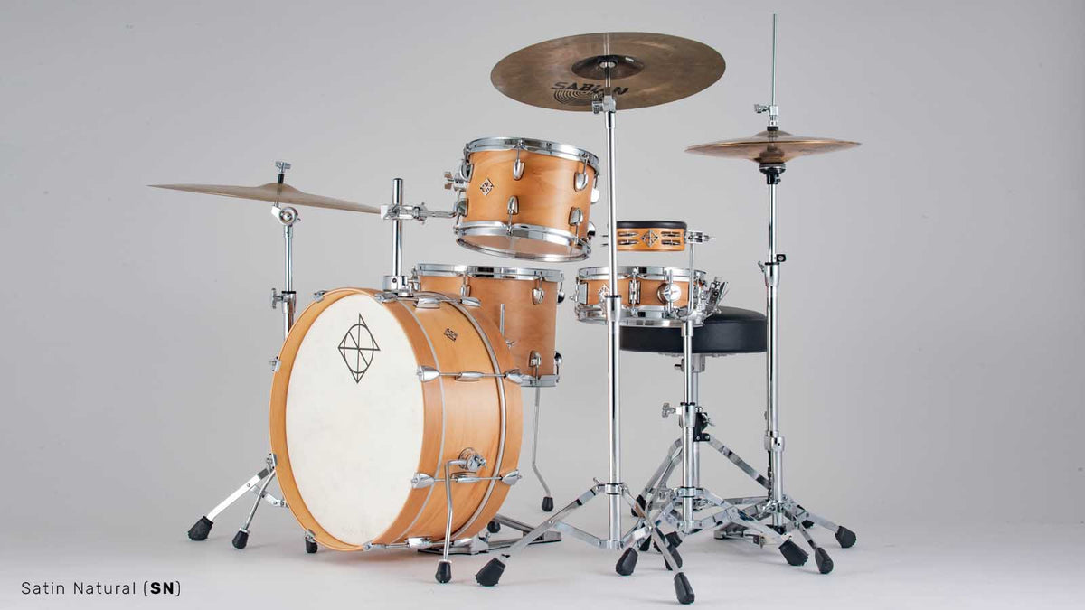 Dixon New Roomer 5-Piece Drum Kit with Hardware - Satin Natural