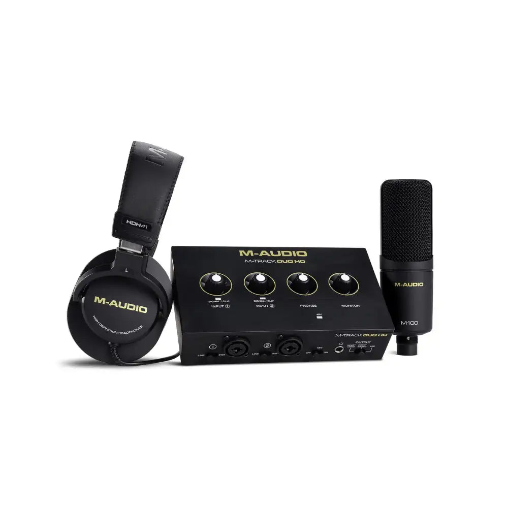 M-Audio M-Track Duo HD Producer Pack Recording Studio Bundle