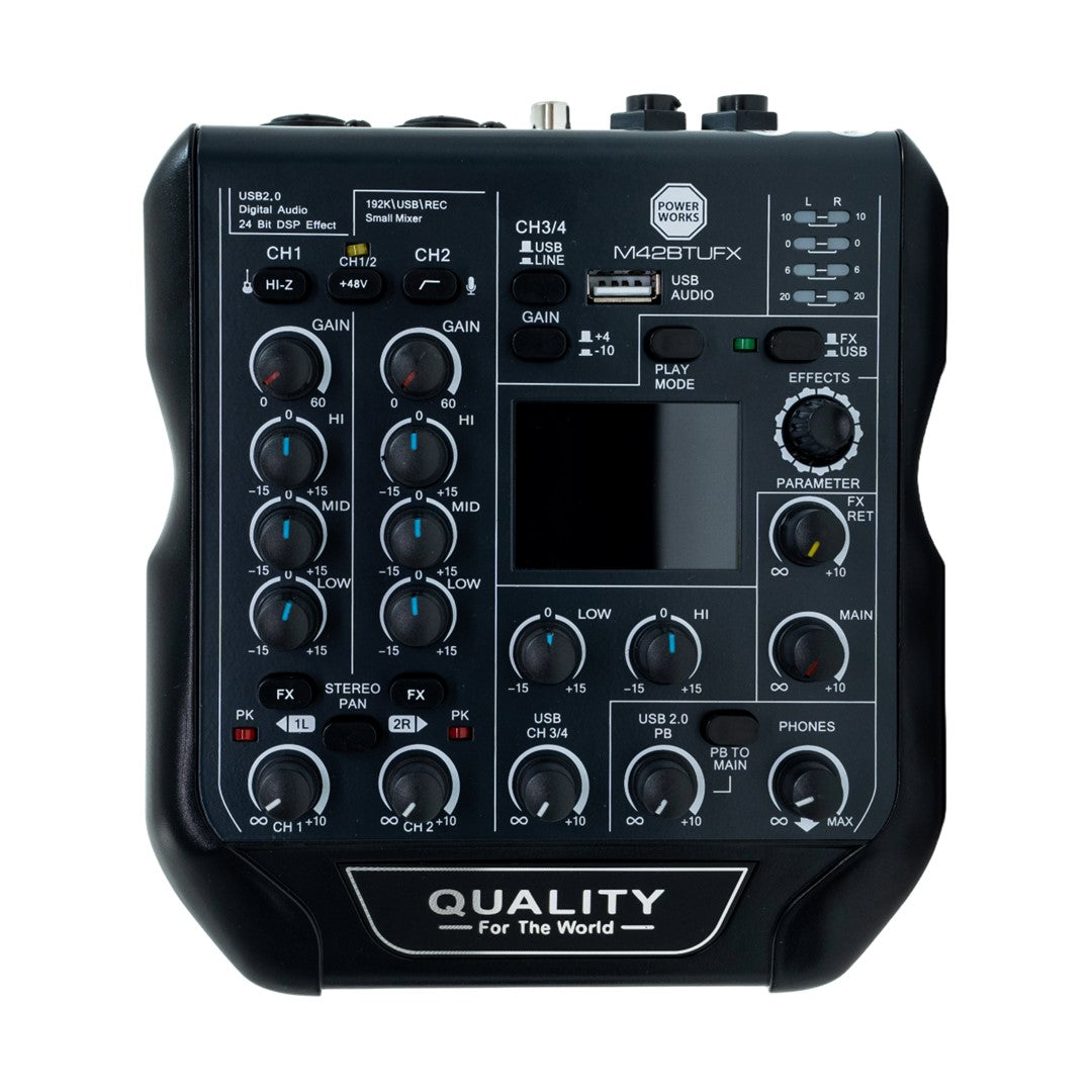 PowerWorks M42BT-UFX Bluetooth Audio Mixer