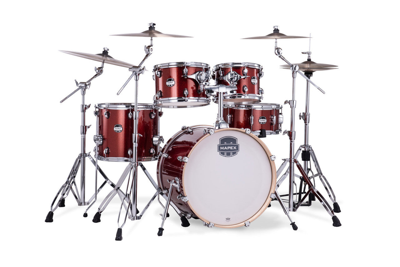 Mapex Mars Birch 5-Piece Fusion Shell Pack - Blood Orange Sparkle (MA504SFOR)