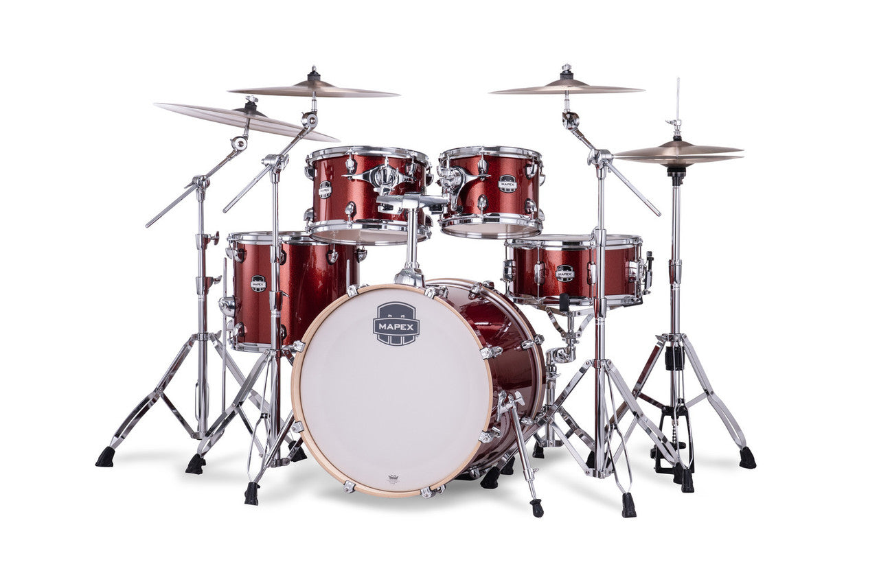 Mapex Mars Birch 5-Piece Fusion Shell Pack - Blood Orange Sparkle (MA504SFOR)