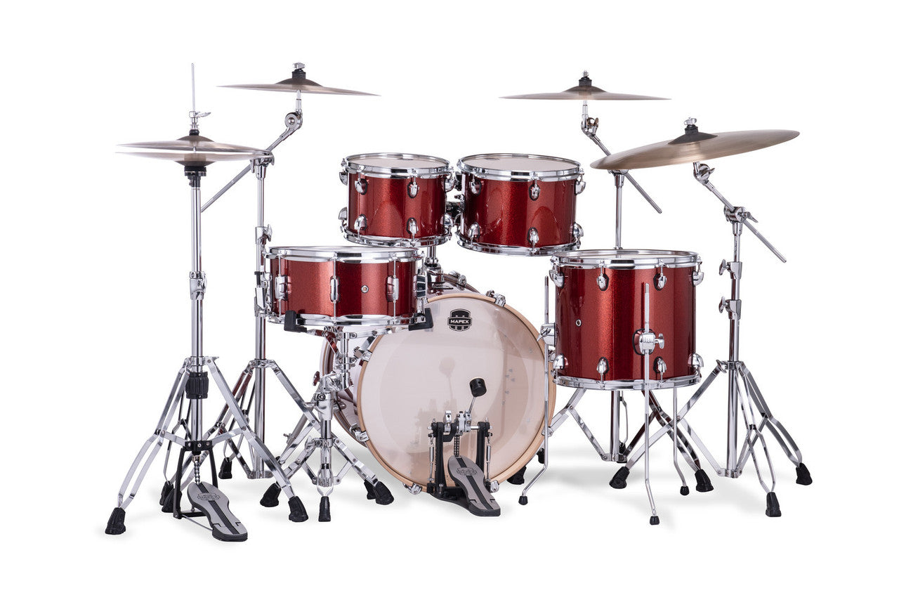 Mapex Mars Birch 5-Piece Fusion Shell Pack - Blood Orange Sparkle (MA504SFOR)