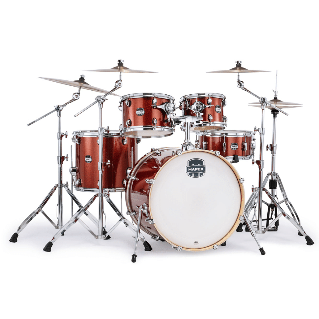 Mapex Mars Birch 5-Piece Rock Shell Pack - Blood Orange Sparkle