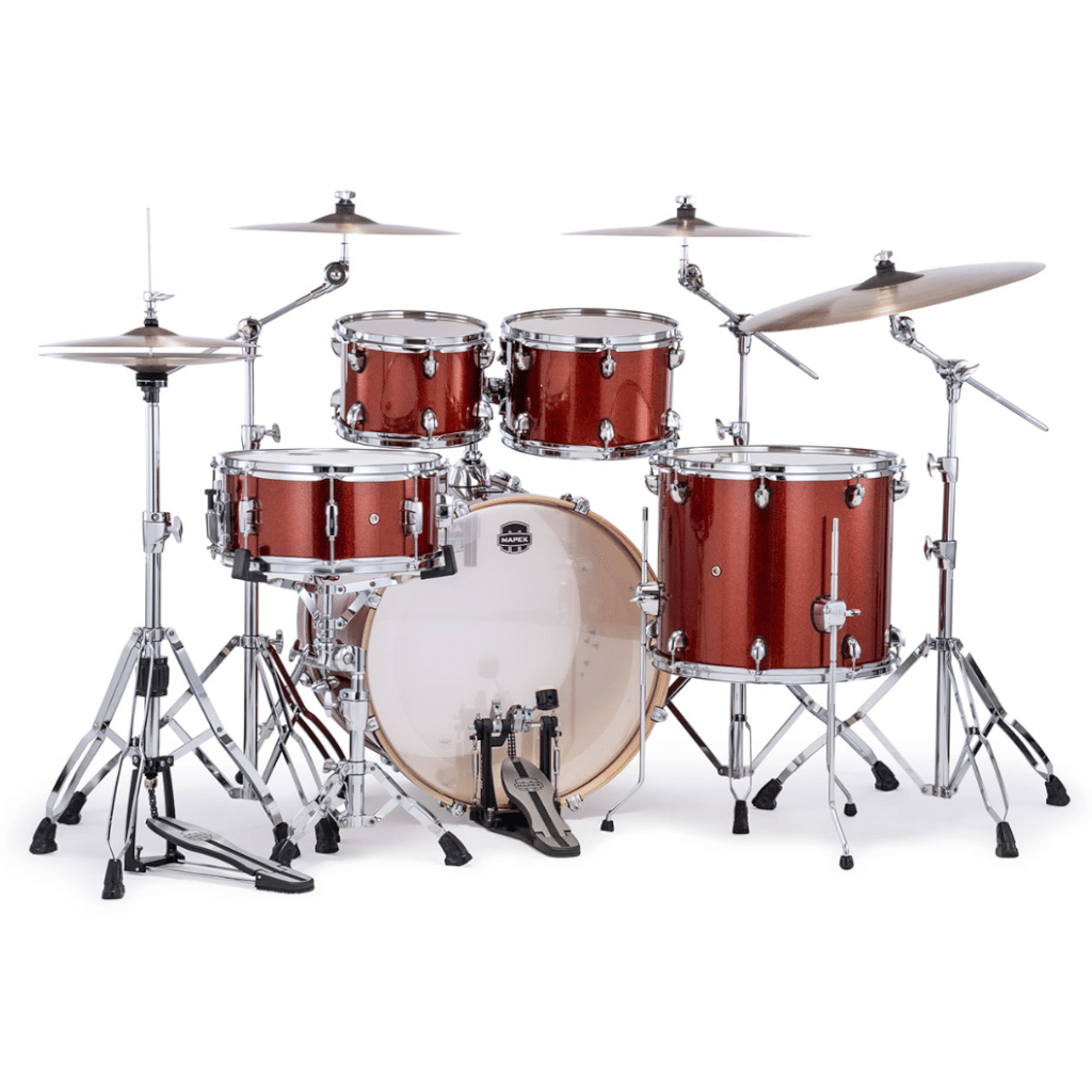 Mapex Mars Birch 5-Piece Rock Shell Pack - Blood Orange Sparkle