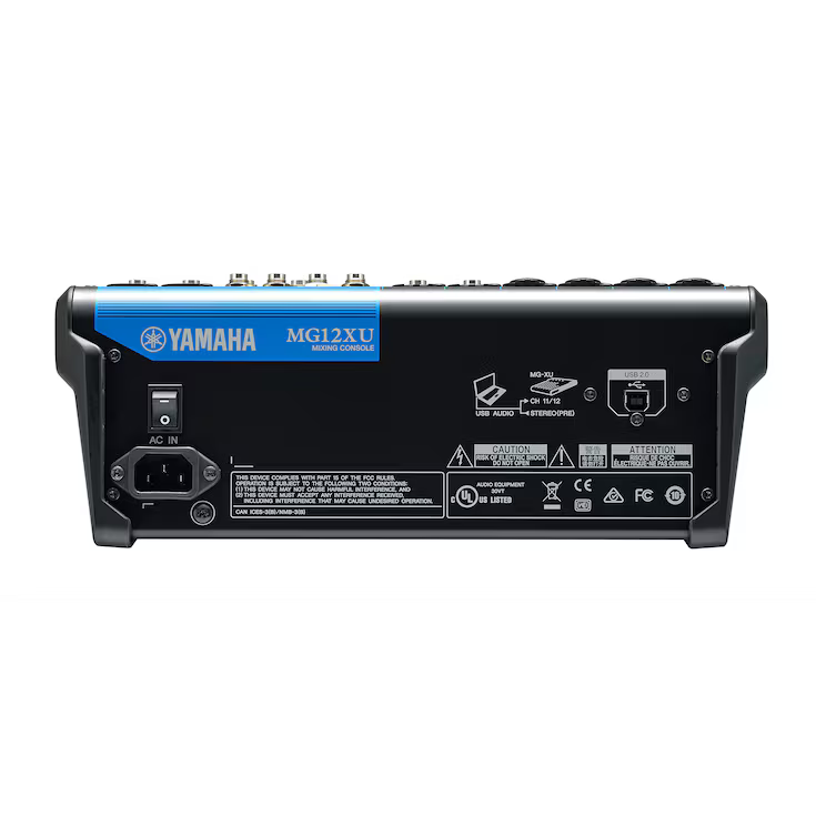 Yamaha MG12XU – 12-Channel Analog Mixer with USB & Effects