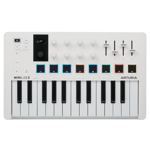 Arturia MiniLab 3 25-Key MIDI Controller White | Bothners South