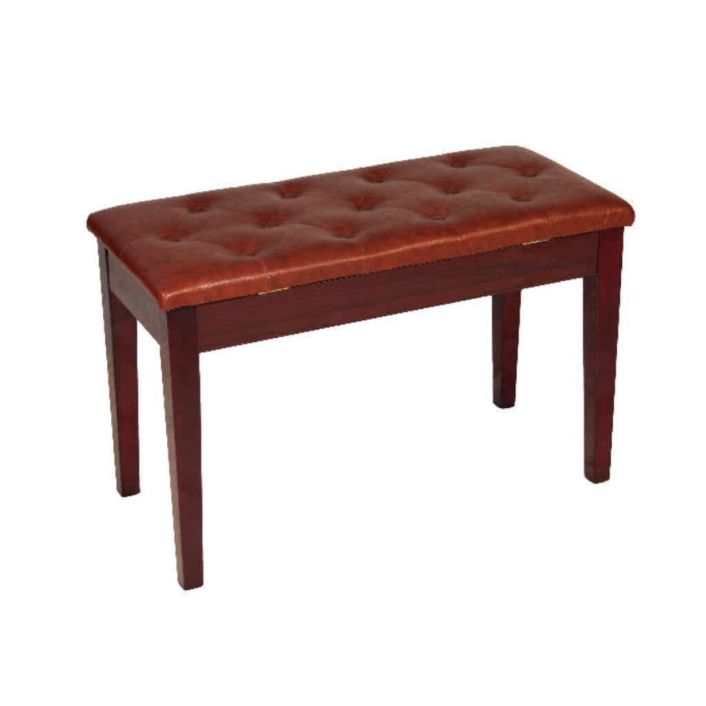 Middleford MPB-002BP Piano Bench with Storage Brown