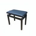 Middleford MPB-012EP Adjustable Piano Bench Black White Polish