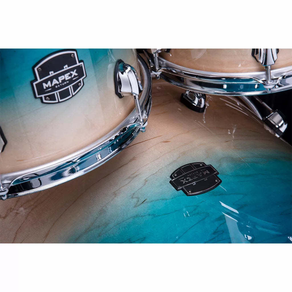 Mapex SATURN Studioease 5-Piece Drum Kit - Aqua Fade