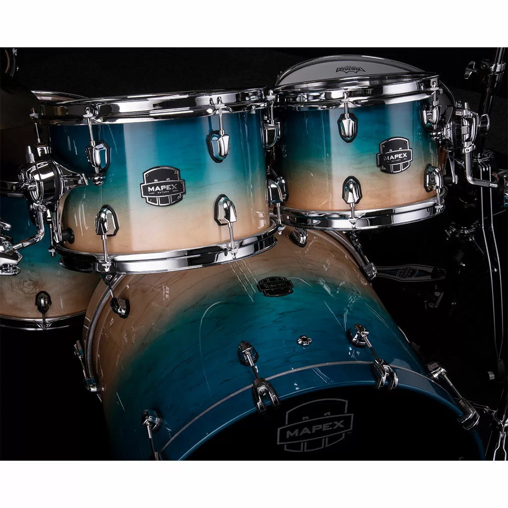Mapex SATURN Studioease 5-Piece Drum Kit - Aqua Fade