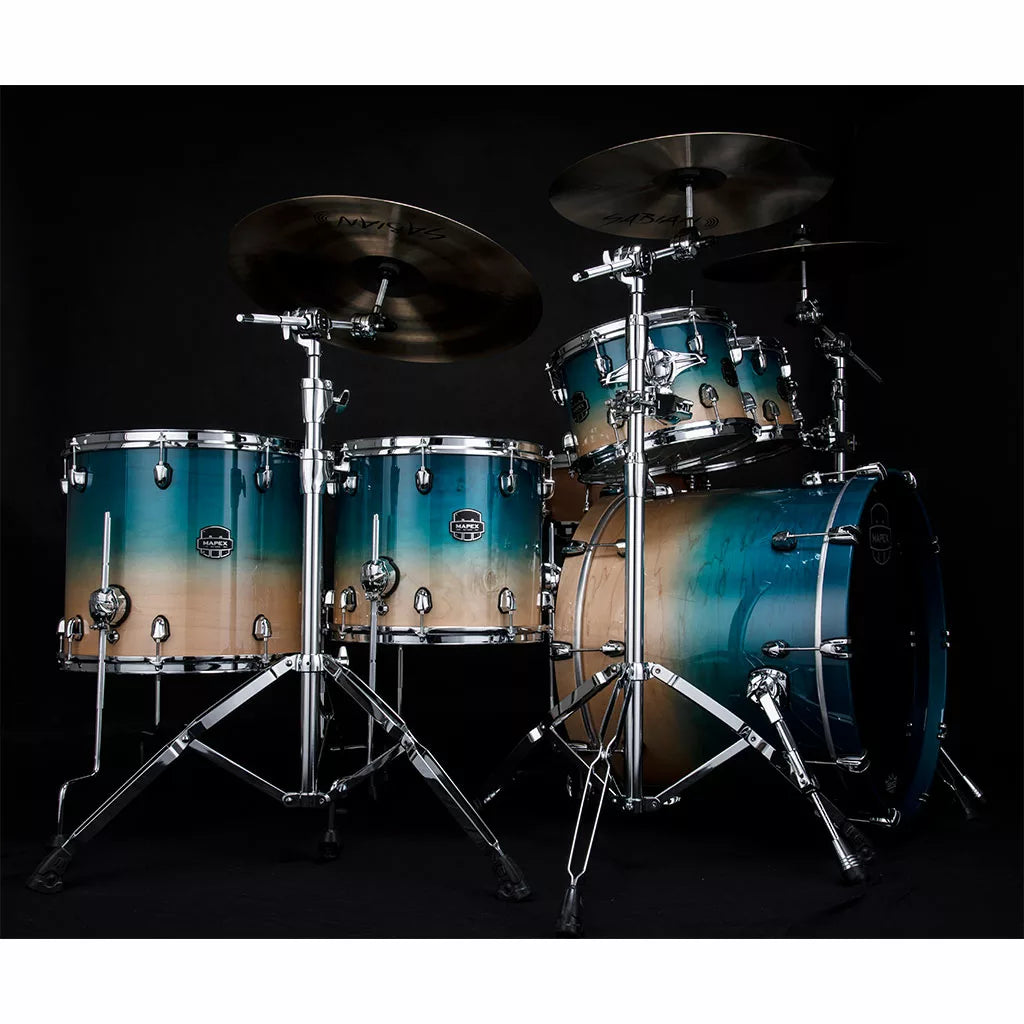 Mapex SATURN Studioease 5-Piece Drum Kit - Aqua Fade