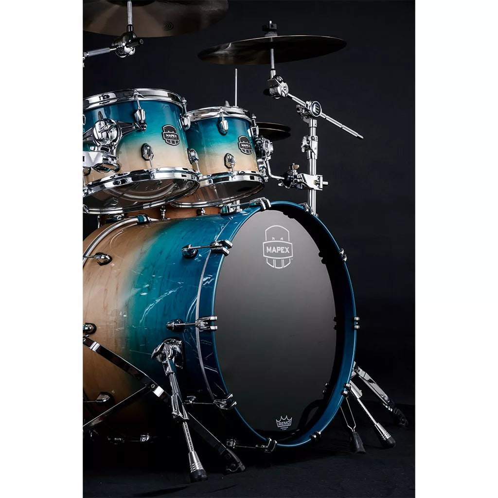 Mapex SATURN Studioease 5-Piece Drum Kit - Aqua Fade