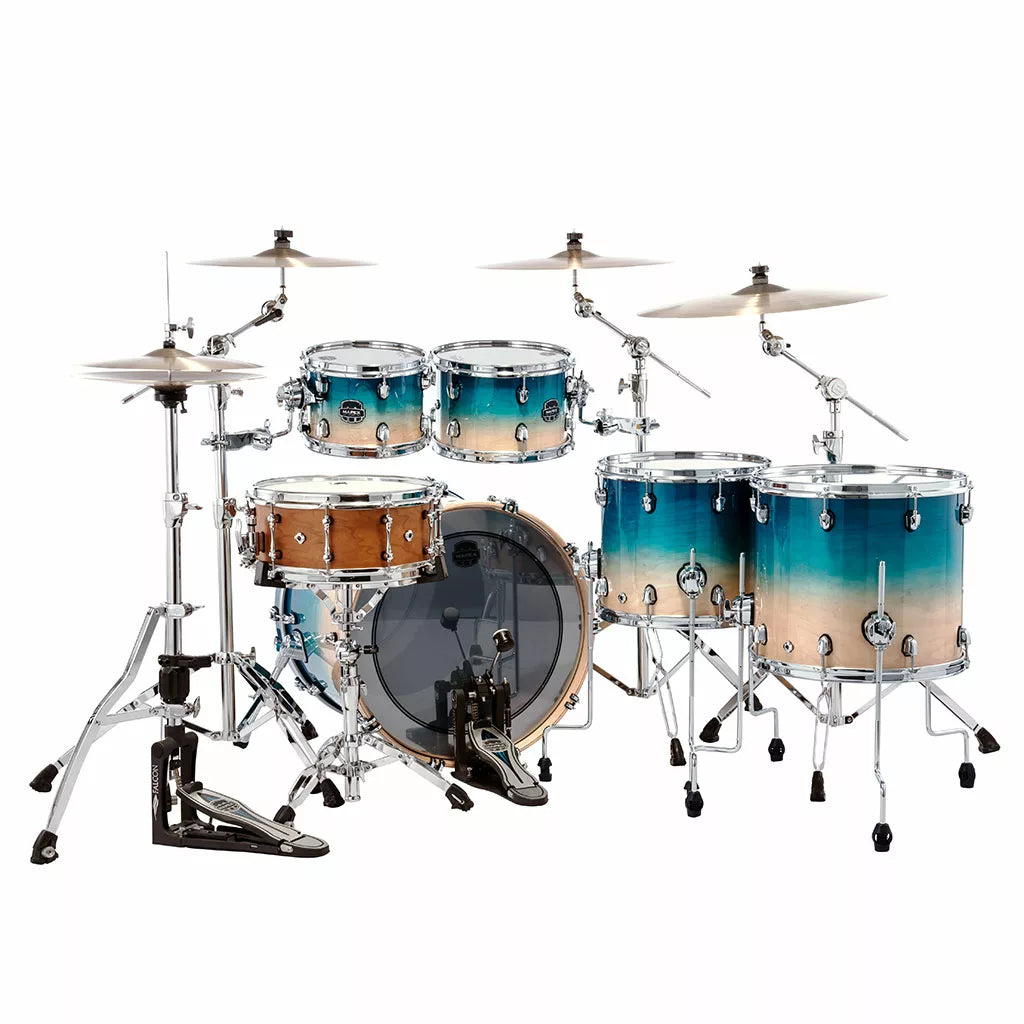 Mapex SATURN Studioease 5-Piece Drum Kit - Aqua Fade