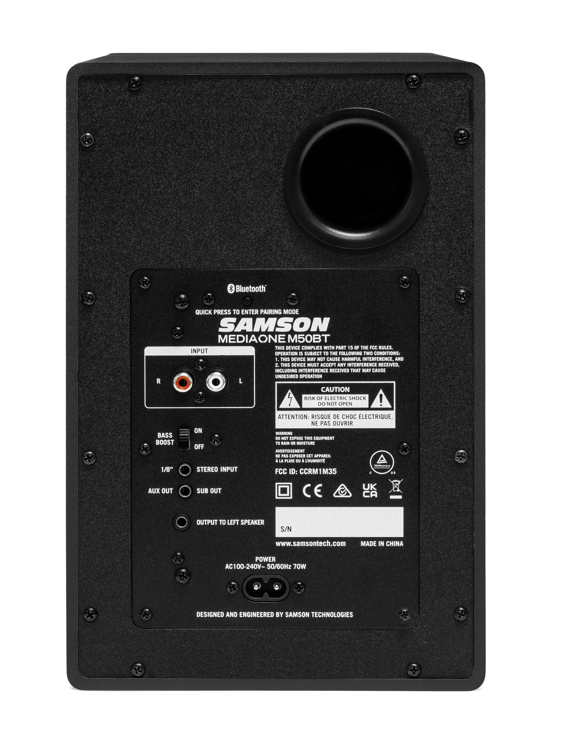 Samson MediaOne M50BT Powered Studio Monitors