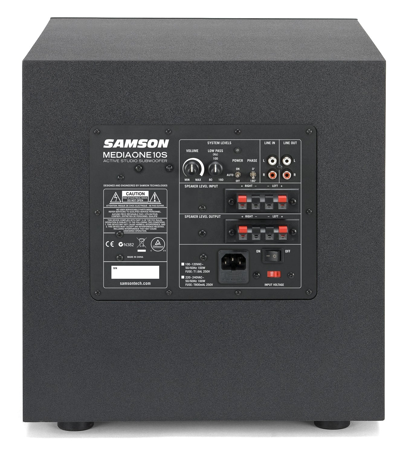 Samson MediaOne 10S 10" Active Studio Subwoofer