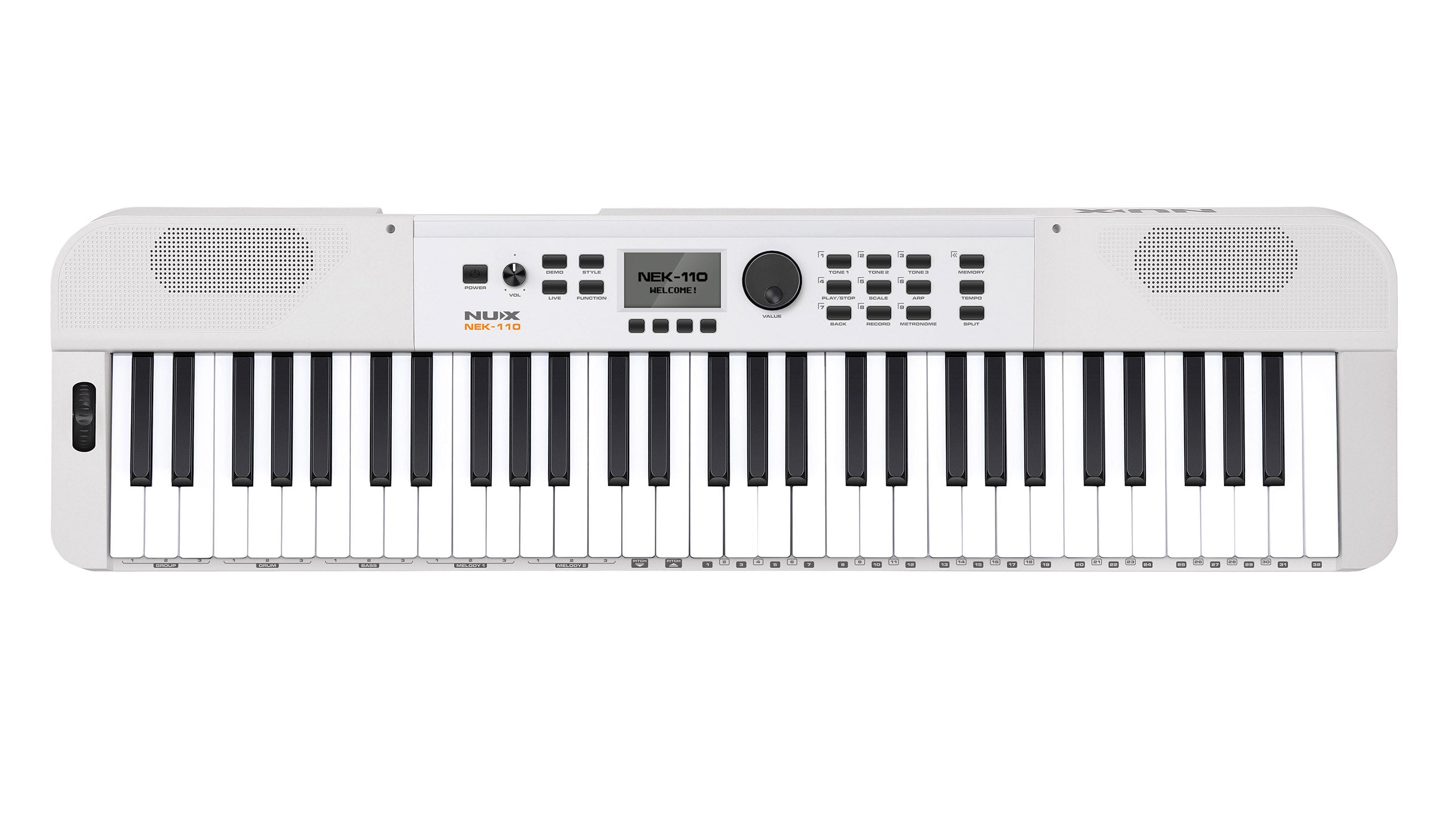 NUX NEK-110 61-Key Portable Performance Digital Keyboard