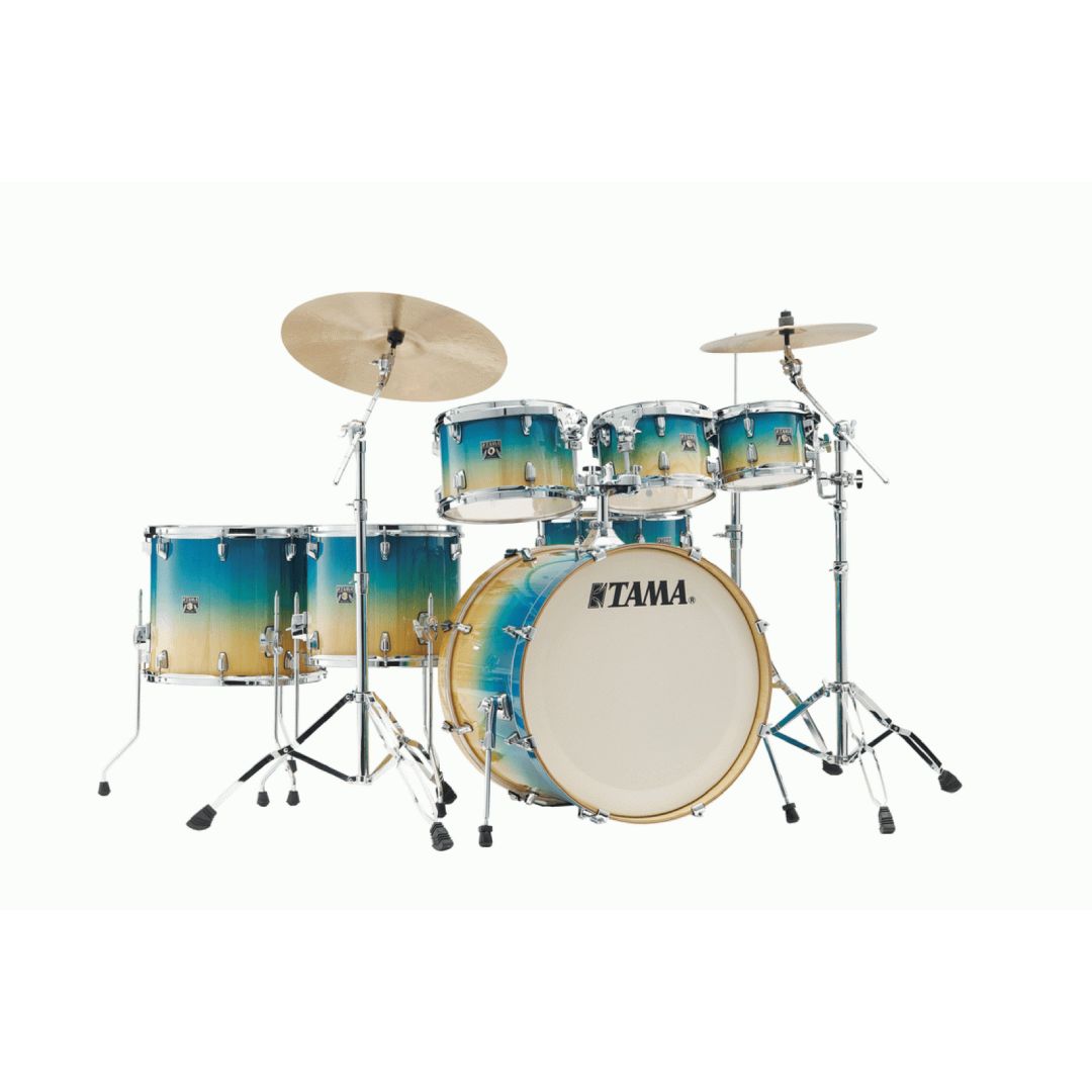 Tama CL72RS CLP Superstar Classic Maple 7-Piece Shell Pack - Caribbean Lacebark Pine Fade