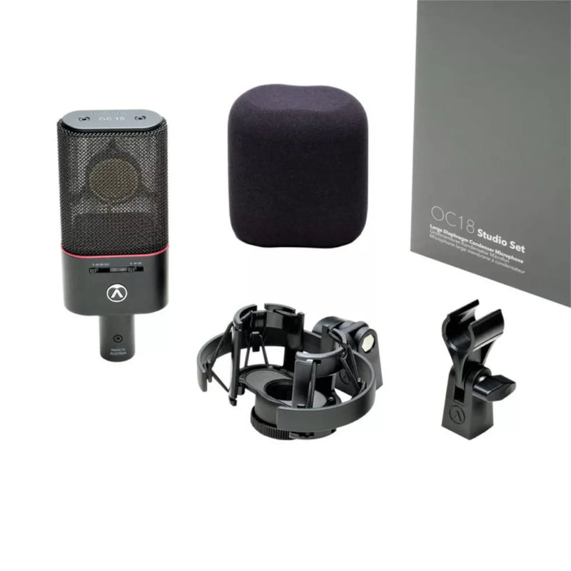 AUSTRIAN AUDIO OC18 Studio Set w/Spider Mount, Mic Clip, Windshield & Case