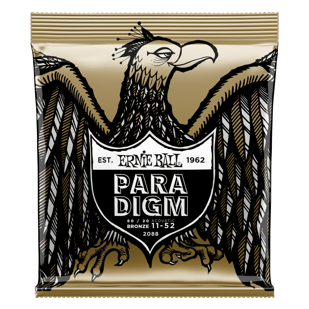 Ernie Ball Light Paradigm 80/20 Bronze Acoustic Guitar Strings 11-52 Gauge