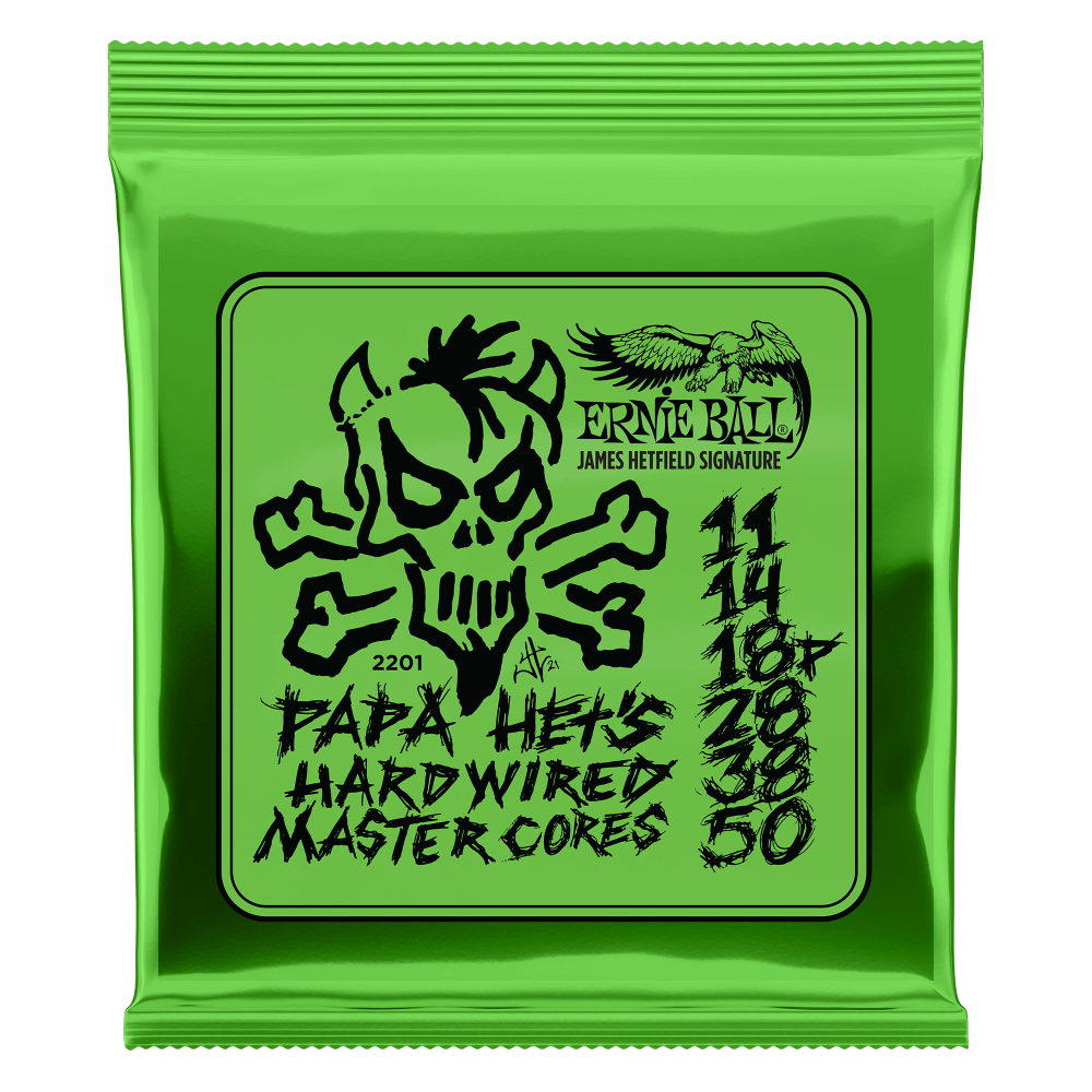 Ernie Ball Papa Het's Hardwired Master Cores Signature Electric Guitar Strings 11-50 Gauge