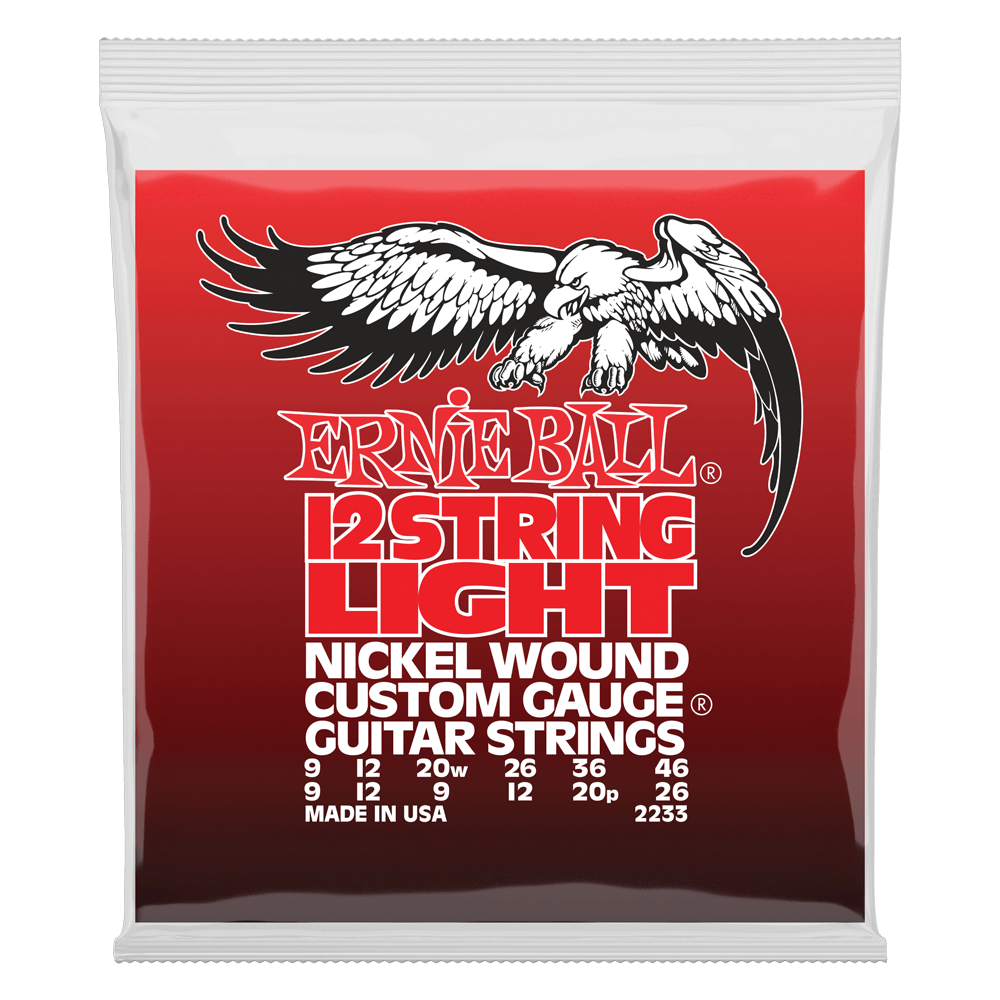Ernie Ball Light Nickel Wound 12-String Electric Guitar Strings 9-46 Gauge