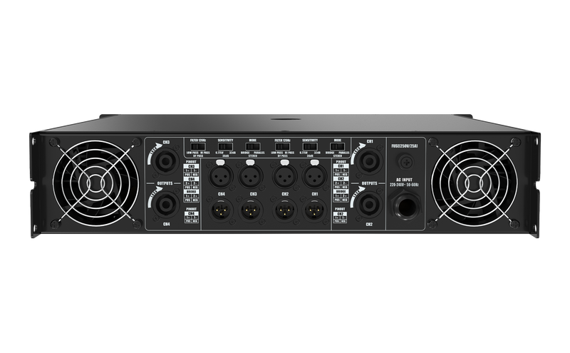 AUDIOCENTER PD1000 PROFESSIONAL 4-CHANNEL POWER AMPLIFIER