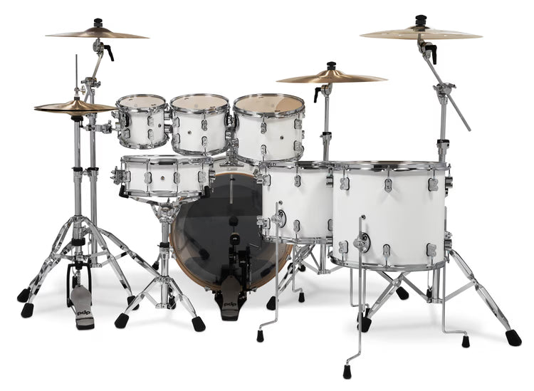 PDP Concept Maple 7-Piece Shell Pack – Pearlescent White (DWPDCM2217PW)