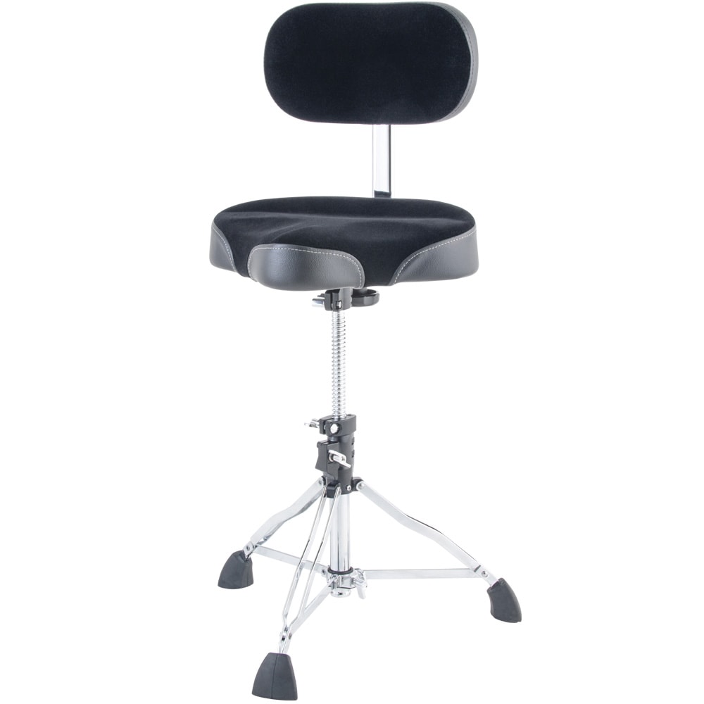 Dixon Motorcycle Style Drum Throne with Backrest