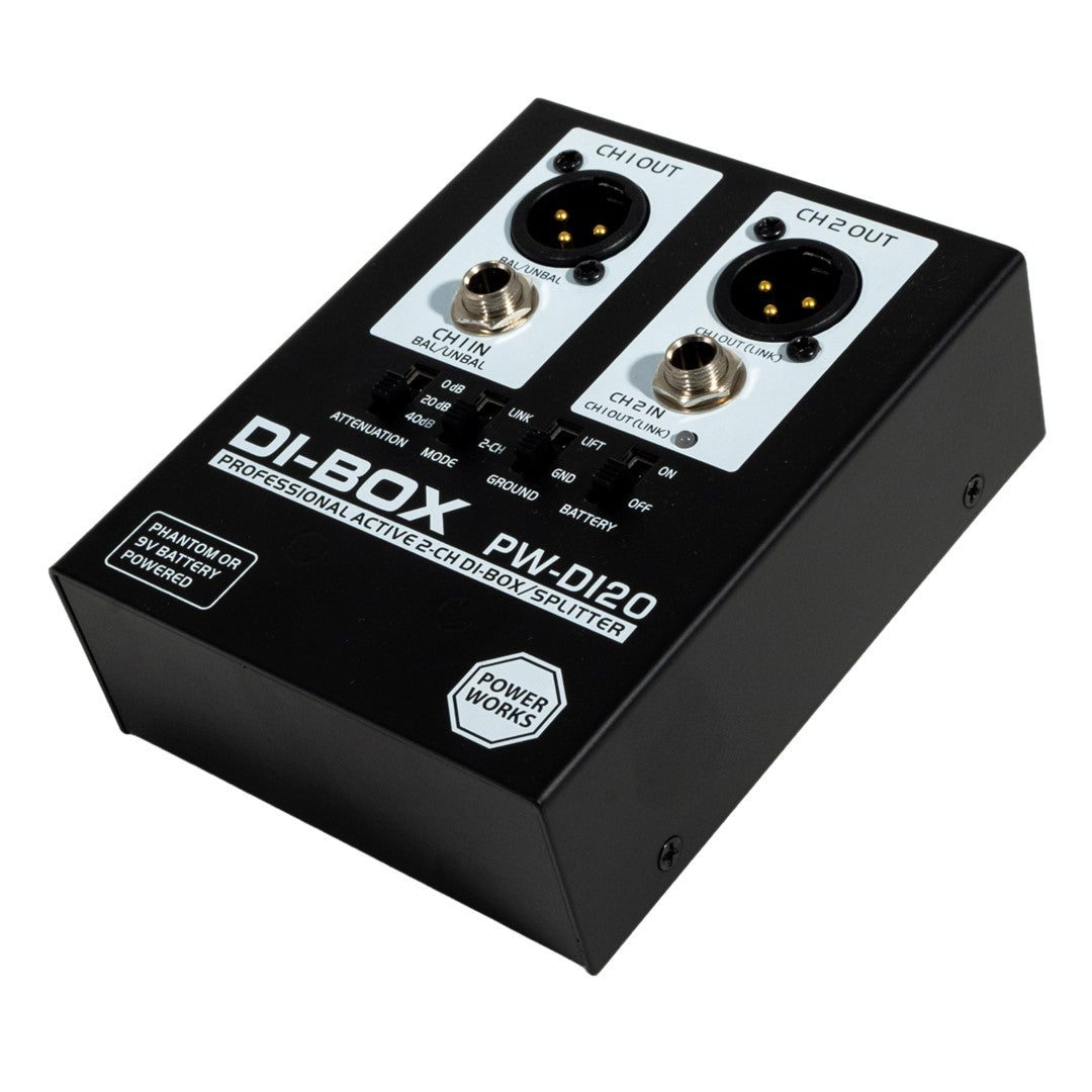 PowerWorks PW-DI-20 Active 2-Channel DI Box