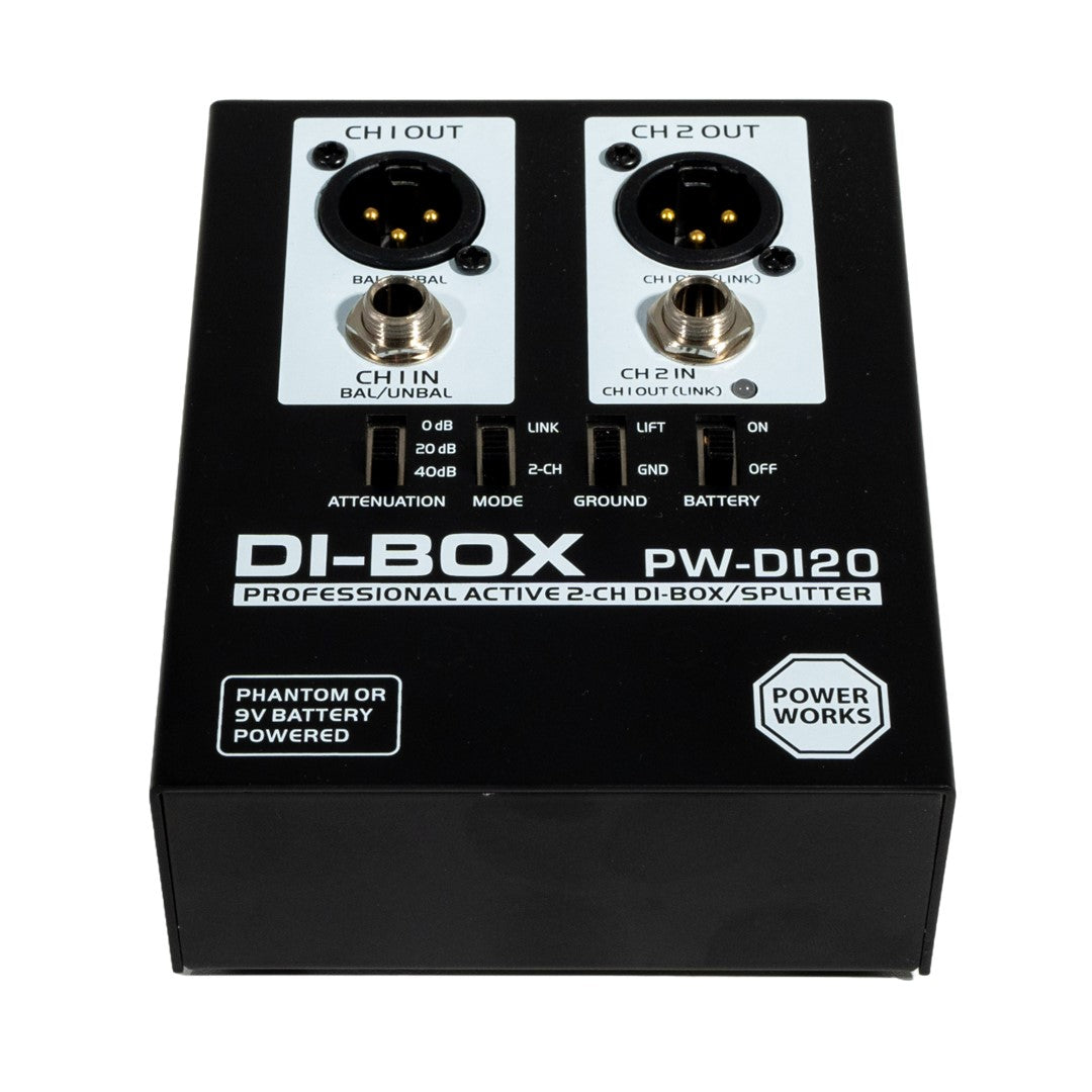 PowerWorks PW-DI-20 Active 2-Channel DI Box