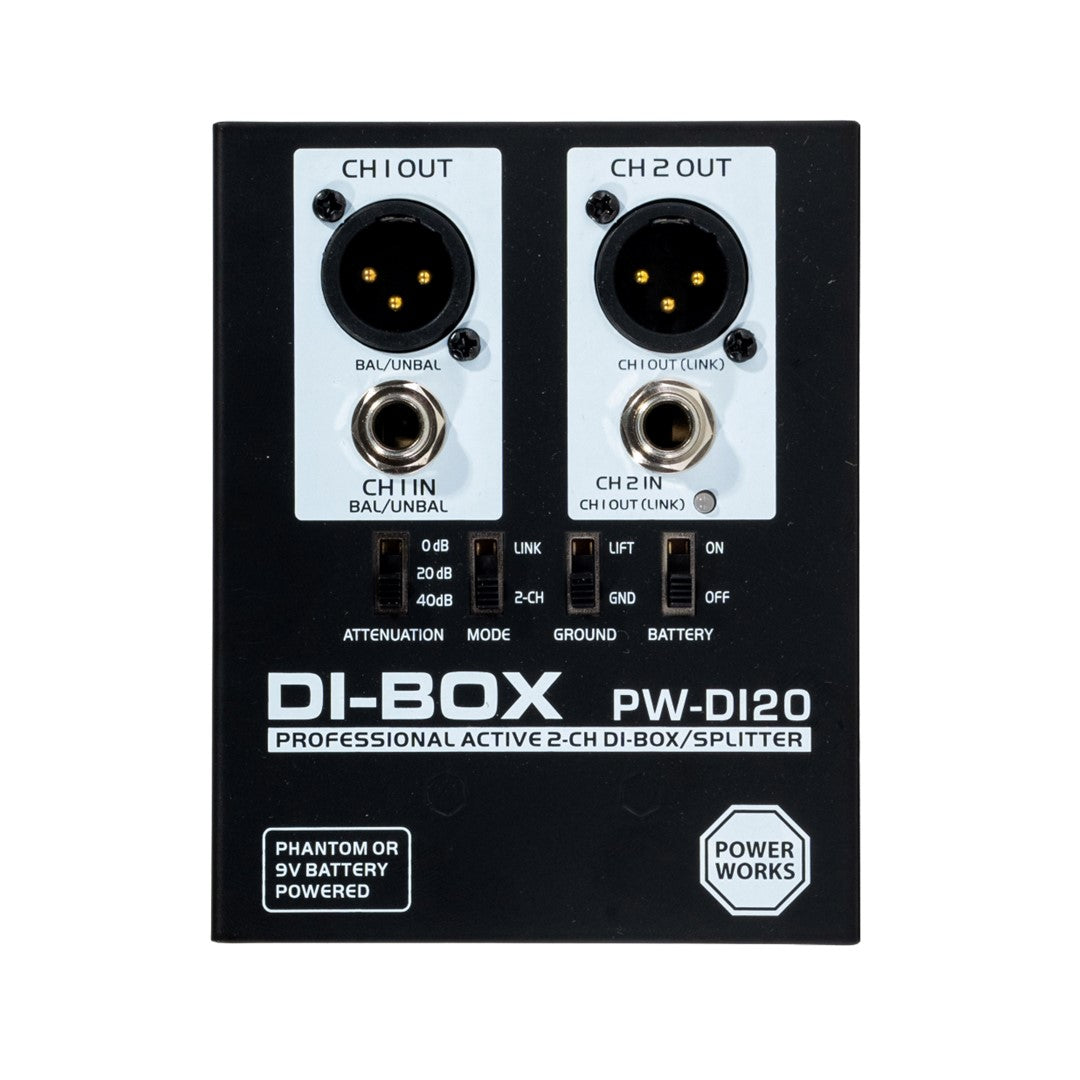 PowerWorks PW-DI-20 Active 2-Channel DI Box