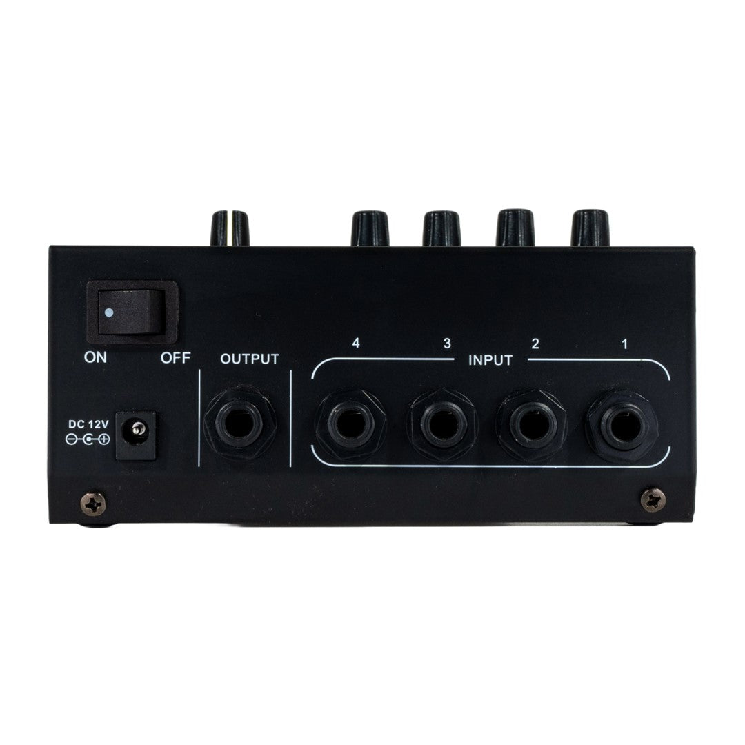 PowerWorks PW-MIX-400 4-Channel Mini Audio Mixer