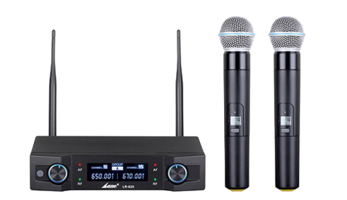 LANE PRO LR625 DUAL HANDHELD WIRELESS MICROPHONE SYSTEM