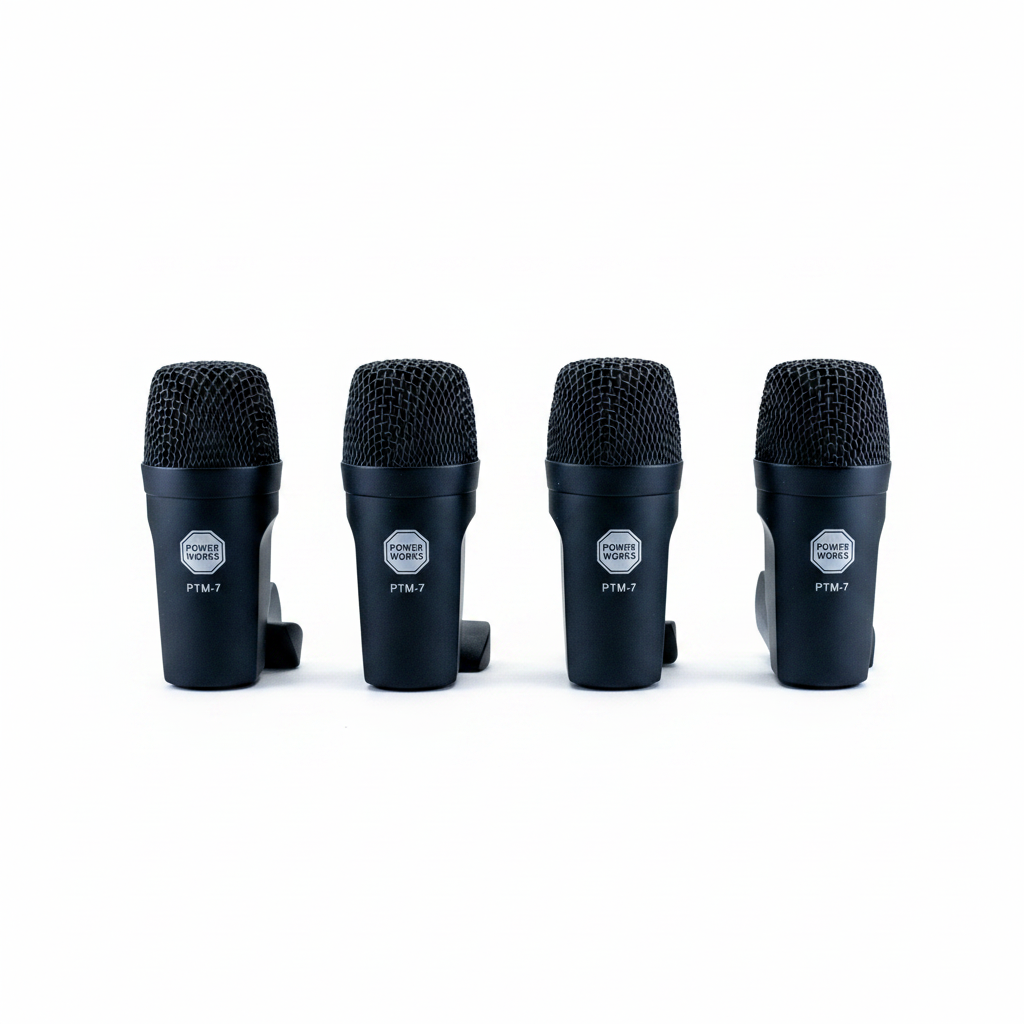 PowerWorks PDMK-7 7-Piece Drum Microphone Kit