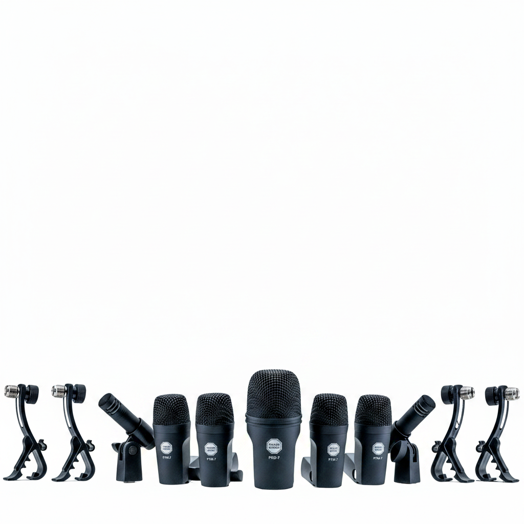 PowerWorks PDMK-7 7-Piece Drum Microphone Kit