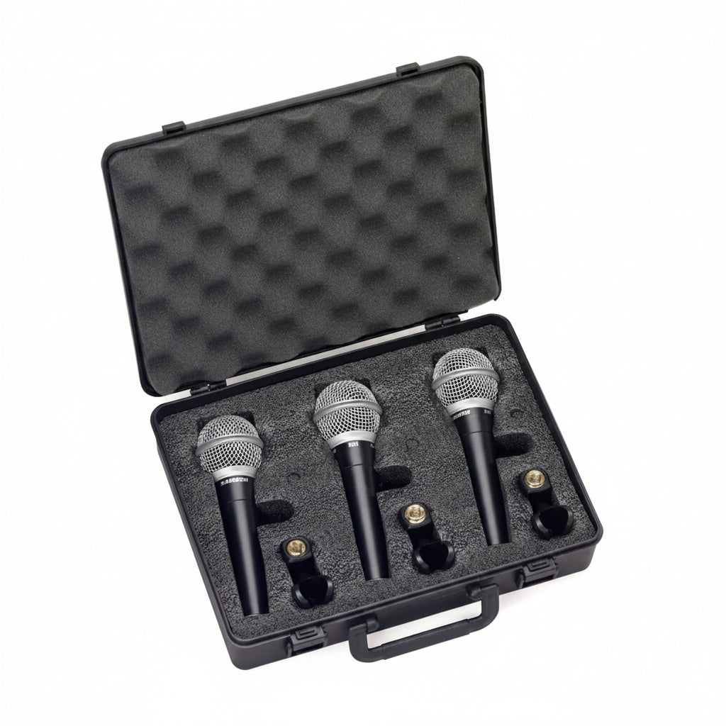 Samson R21 Dynamic Vocal Microphone 3-Pack
