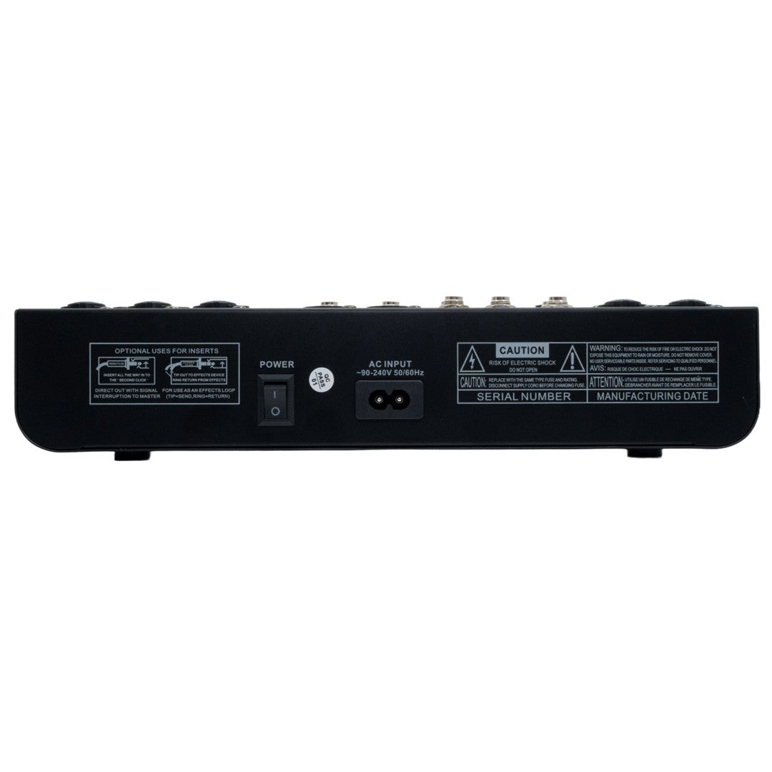PowerWorks R902BT-USB 8-Channel Analogue Mixer
