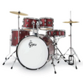 Gretsch RG-E625 Renegade – 5 Piece Shell Pack with Hardware and Cymbals – Ruby Sparkle