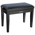 Roland RPB-220 Adjustable-Height Piano Bench with Velour Seat - Satin Black