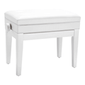 Roland RPB-500 Piano Bench with Vinyl Seat and Music Compartment – Polished White
