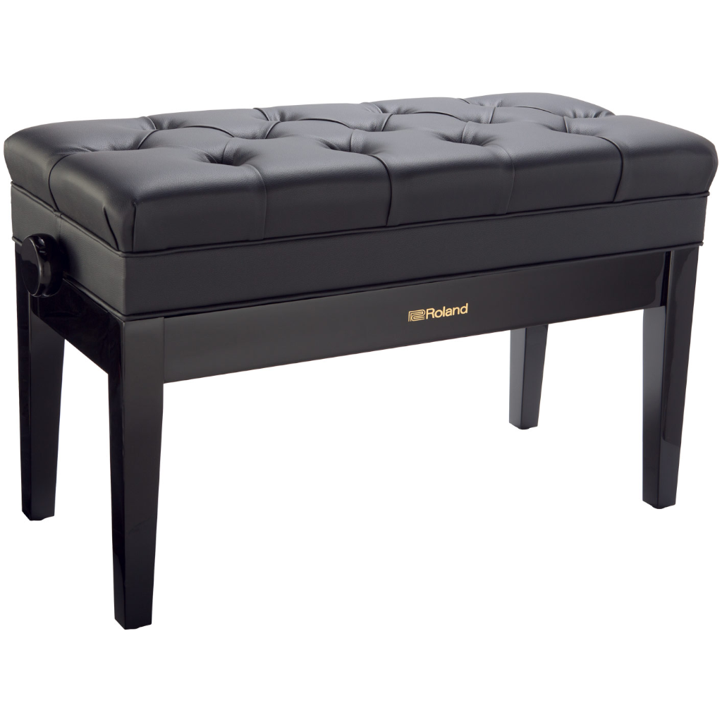 Roland RPB-D500PE Adjustable Duet Piano Bench – Polished Ebony