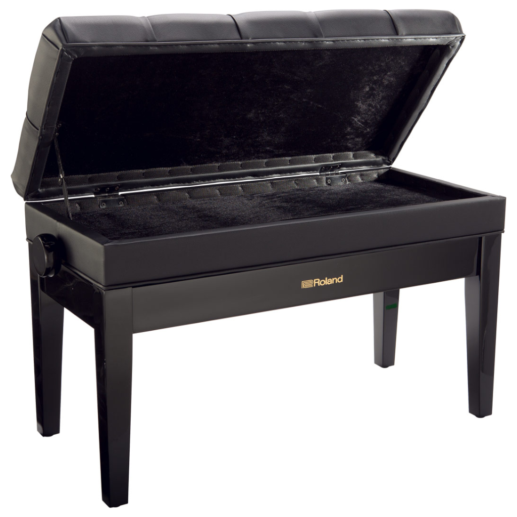Roland RPB-D500PE Adjustable Duet Piano Bench – Polished Ebony