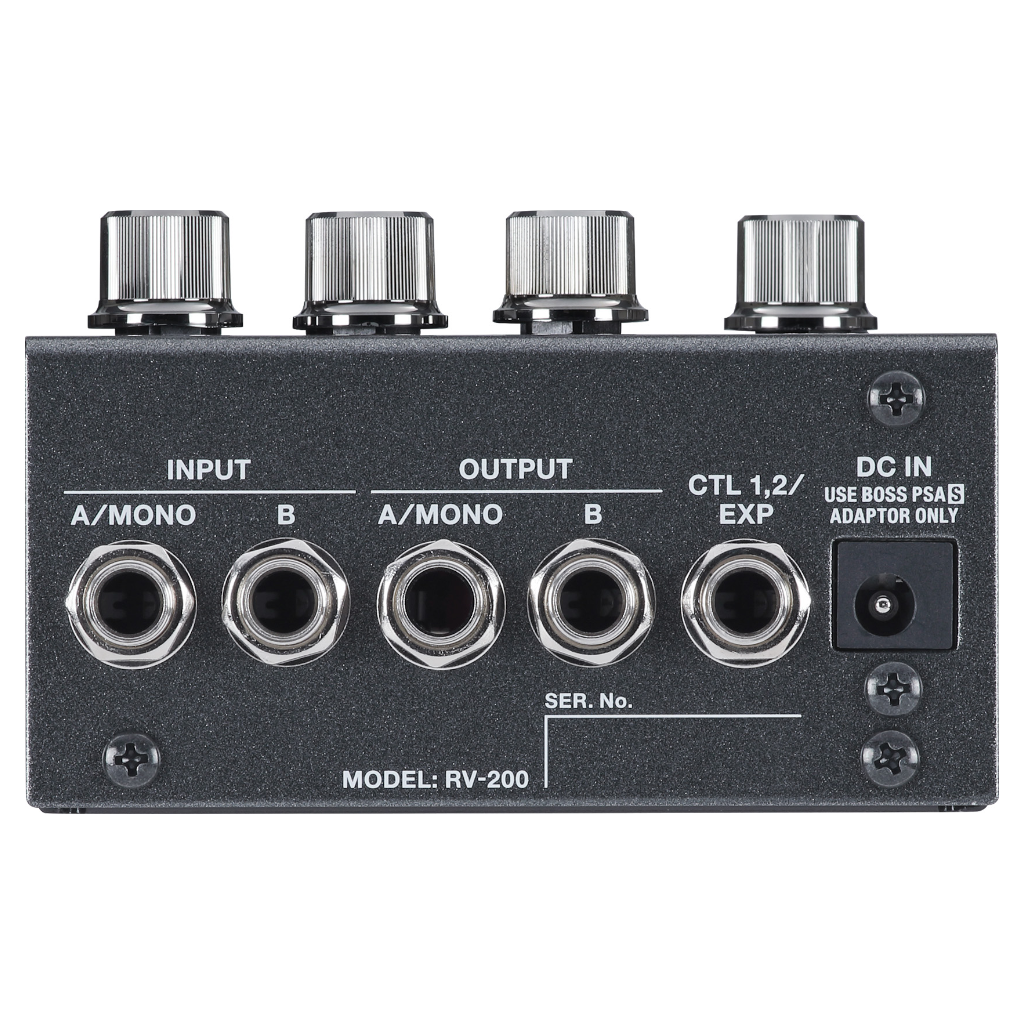 Boss RV-200 Reverb Effects Pedal - Silver Finish