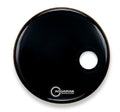 Aquarian Regulator RSM Offset Hole Bass Drumhead - Gloss Black