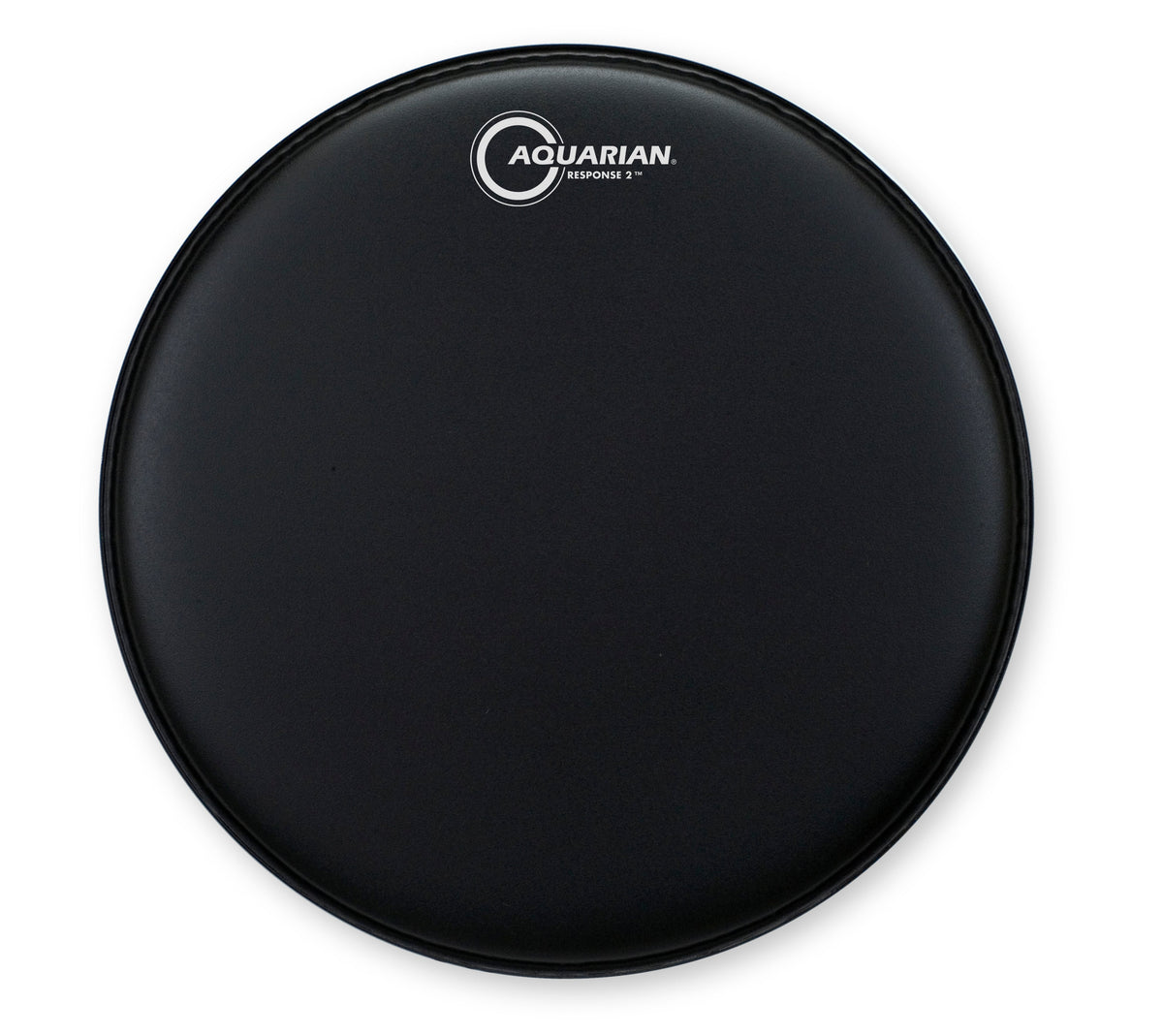 Aquarian 12" Response 2 Black Texture Coated Drumhead - representative manufacturer image