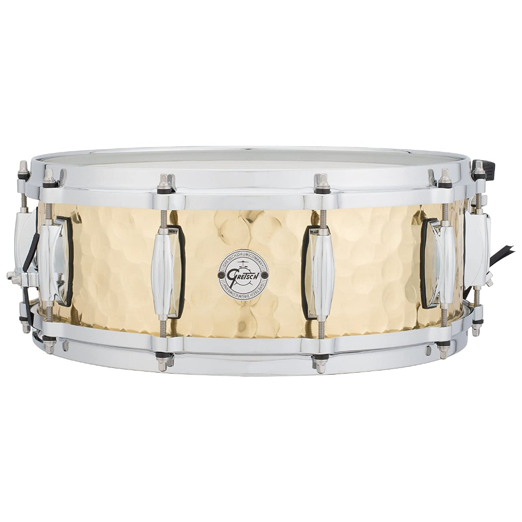 Gretsch Silver Series S1-0514-BRH Hammered Brass Snare Drum – 14″ x 5″