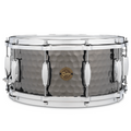 Gretsch Full Range S1-6514-BSH Hammered Black Steel Snare Drum – 14″ x 6.5″